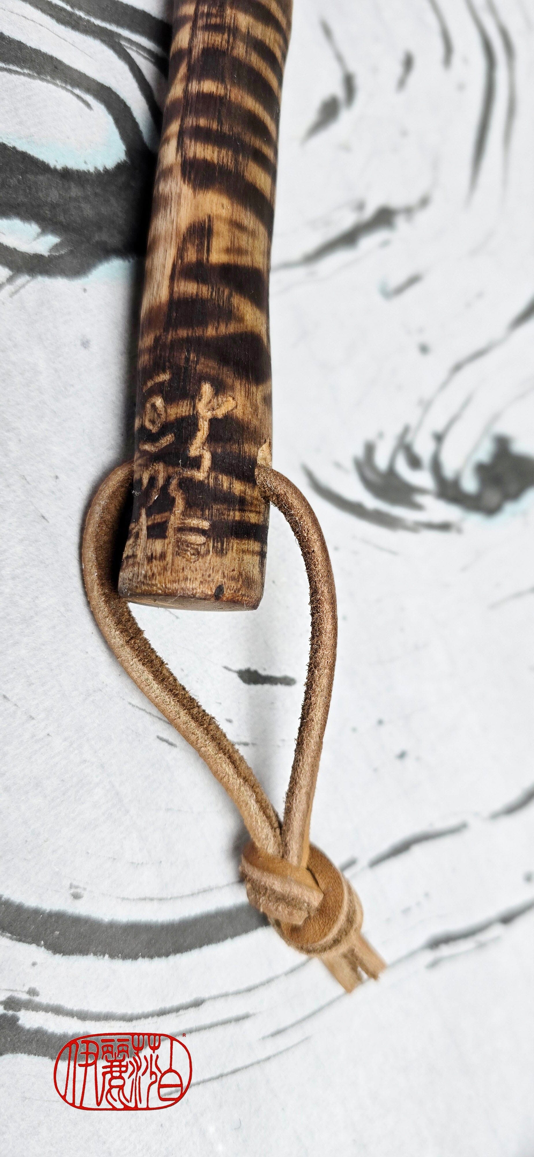 Premium White Horsehair Brush with Ceramic Ferrule and Driftwood Handle Paintbrushes Elizabeth Schowachert Art