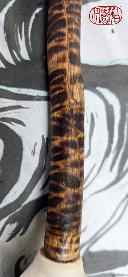 Premium White Horsehair Brush with Ceramic Ferrule and Driftwood Handle Paintbrushes Elizabeth Schowachert Art