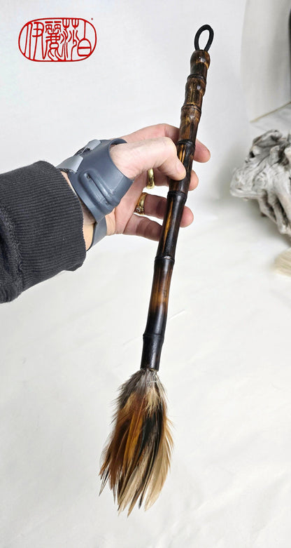 Rooster Feather Brush – Bamboo Handle Paintbrushes Elizabeth Schowachert Art