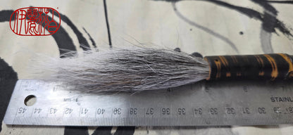 Skunk and Deer Bristle Sumi-e Brush – Long Bristle Bamboo Brush Paintbrush Elizabeth Schowachert Art