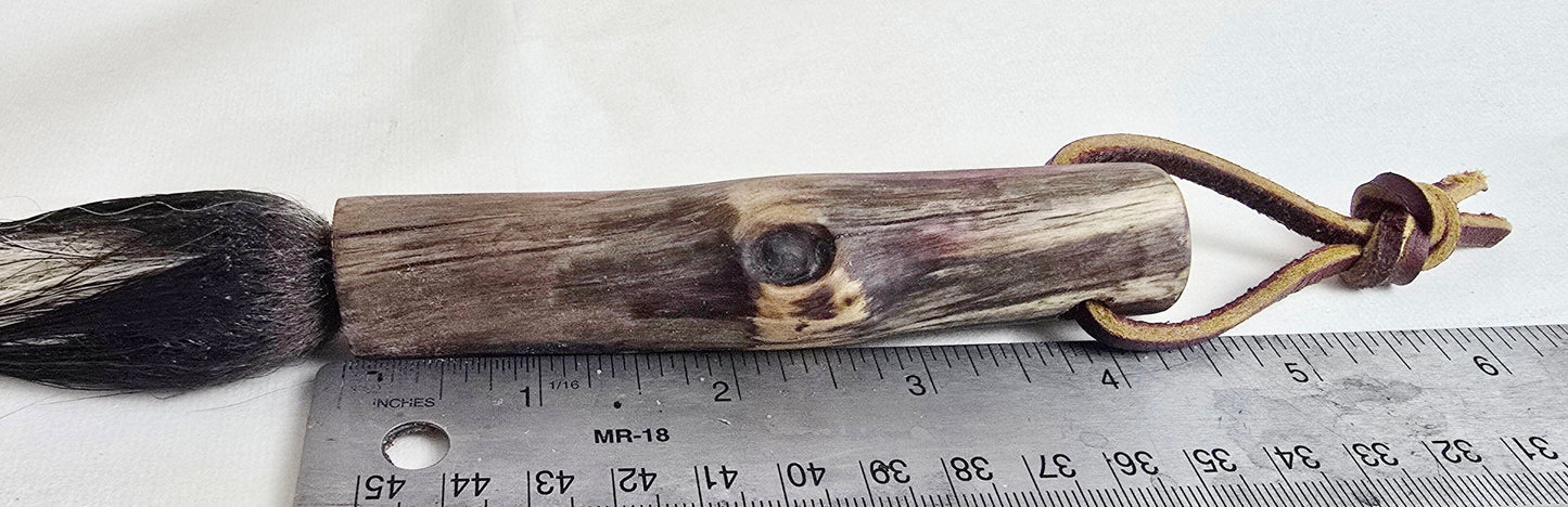 Skunk Bristle Brush – Birch Driftwood Handle Paintbrushes Elizabeth Schowachert Art