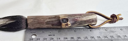 Skunk Bristle Brush – Birch Driftwood Handle Paintbrushes Elizabeth Schowachert Art