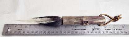 Skunk Bristle Brush – Birch Driftwood Handle Paintbrushes Elizabeth Schowachert Art