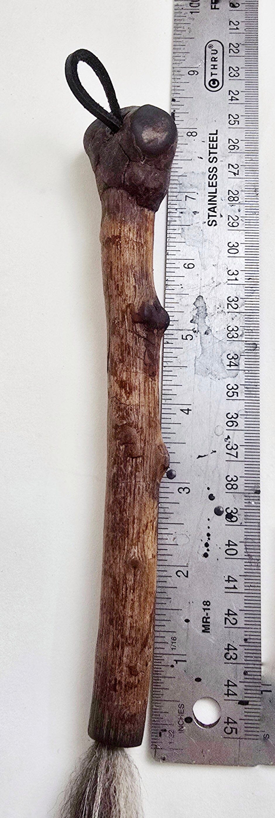 Skunk Bristle Brush with Driftwood Handle Paintbrushes Elizabeth Schowachert Art