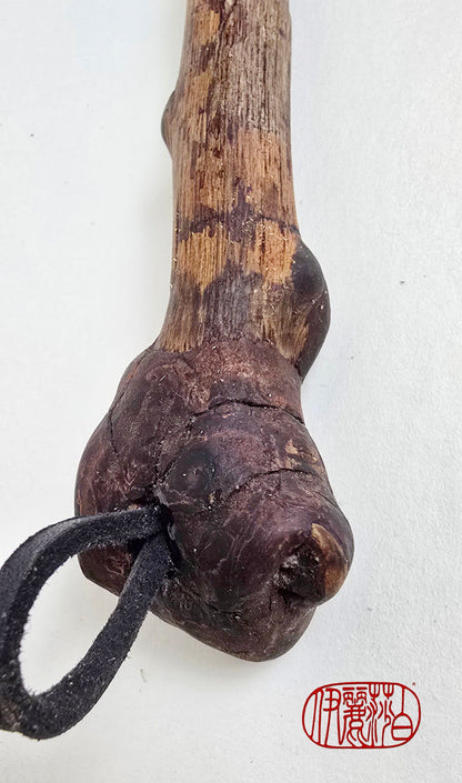 Skunk Bristle Brush with Driftwood Handle Paintbrushes Elizabeth Schowachert Art