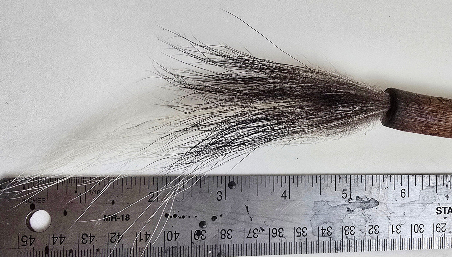 Skunk Bristle Brush with Driftwood Handle Paintbrushes Elizabeth Schowachert Art