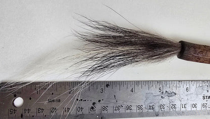 Skunk Bristle Brush with Driftwood Handle Paintbrushes Elizabeth Schowachert Art