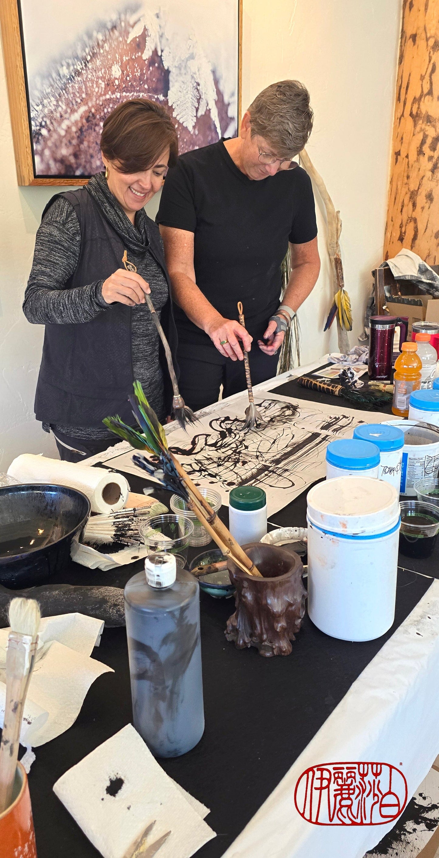 "The Alchemy of Ink" - A 5-Day Immersive Zen Artist Retreat 2025 WORKSHOP Elizabeth Schowachert Art