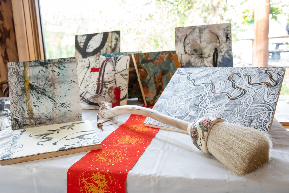 "The Alchemy of Ink" - A 6-Day Immersive Zen Artist Retreat 2027 WORKSHOP Elizabeth Schowachert Art