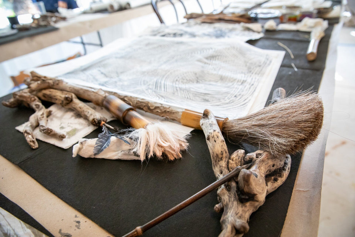 "The Alchemy of Ink" - A 6-Day Immersive Zen Artist Retreat 2027 WORKSHOP Elizabeth Schowachert Art