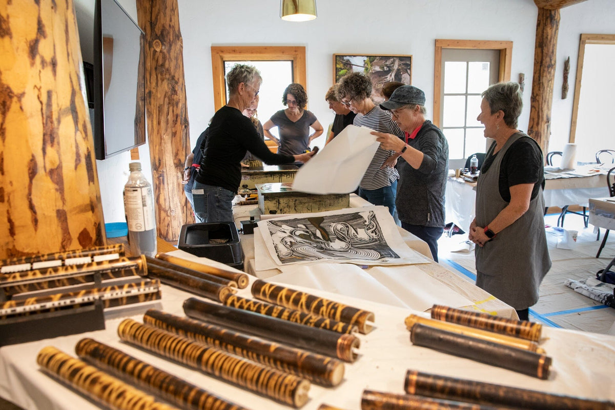 "The Alchemy of Ink" - A 6-Day Immersive Zen Artist Retreat 2027 WORKSHOP Elizabeth Schowachert Art