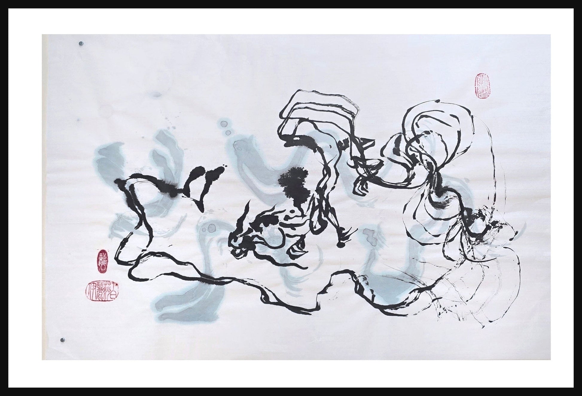 The Shape of Fire and Cloud — Original Ink on Paper Artwork Elizabeth Schowachert Art
