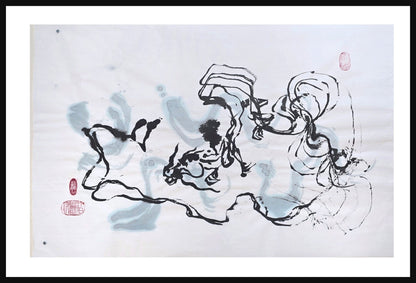 The Shape of Fire and Cloud — Original Ink on Paper Artwork Elizabeth Schowachert Art