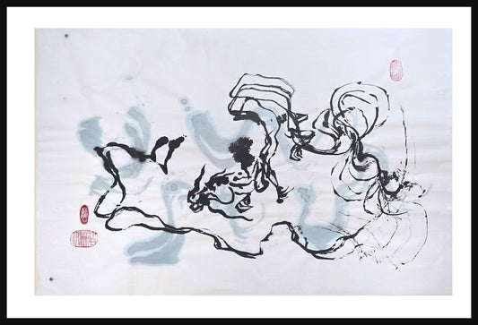 The Shape of Fire and Cloud — Original Ink on Paper Artwork Elizabeth Schowachert Art