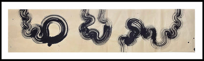 Vertical Gesture — Original Ink Scroll on Handmade Asian Paper Artwork Elizabeth Schowachert Art