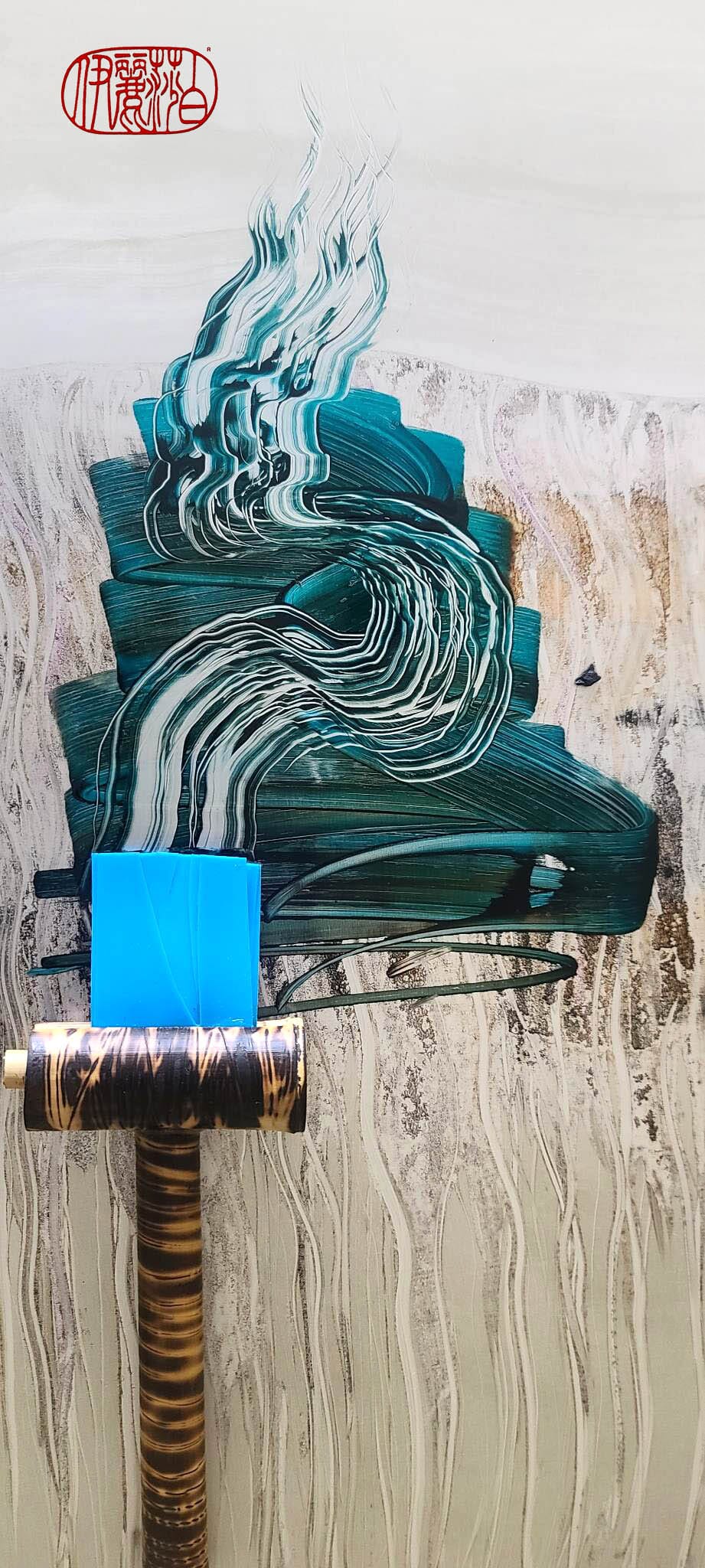 Silicone Paint Brush With Bamboo Handle SBHB #3 – Elizabeth Schowachert Art