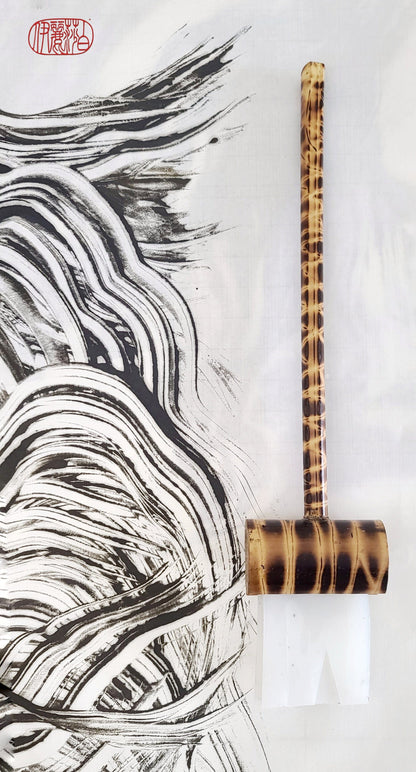 2" Wide Silicone Paint Brush With Bamboo Handle WSB 135 Encaustic Tool Elizabeth Schowachert Art