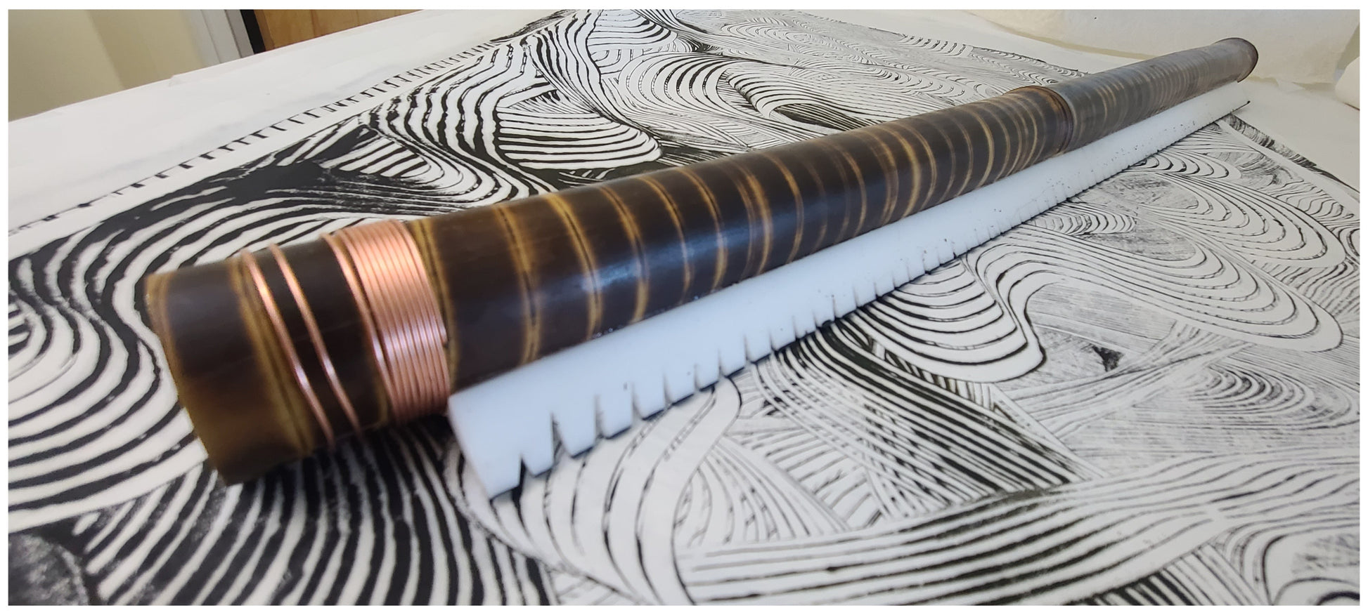 24" Silicone Straight-Edge or Multi-Line Blade Art Supplies Elizabeth Schowachert Art