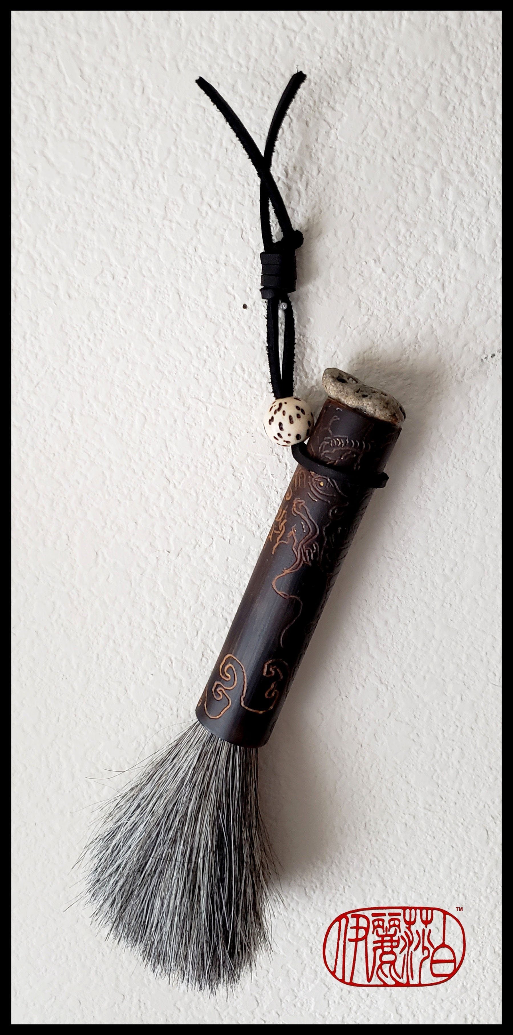 Adjustable Leather Paint Brush Hanging Strap - Elizabeth Schowachert Art