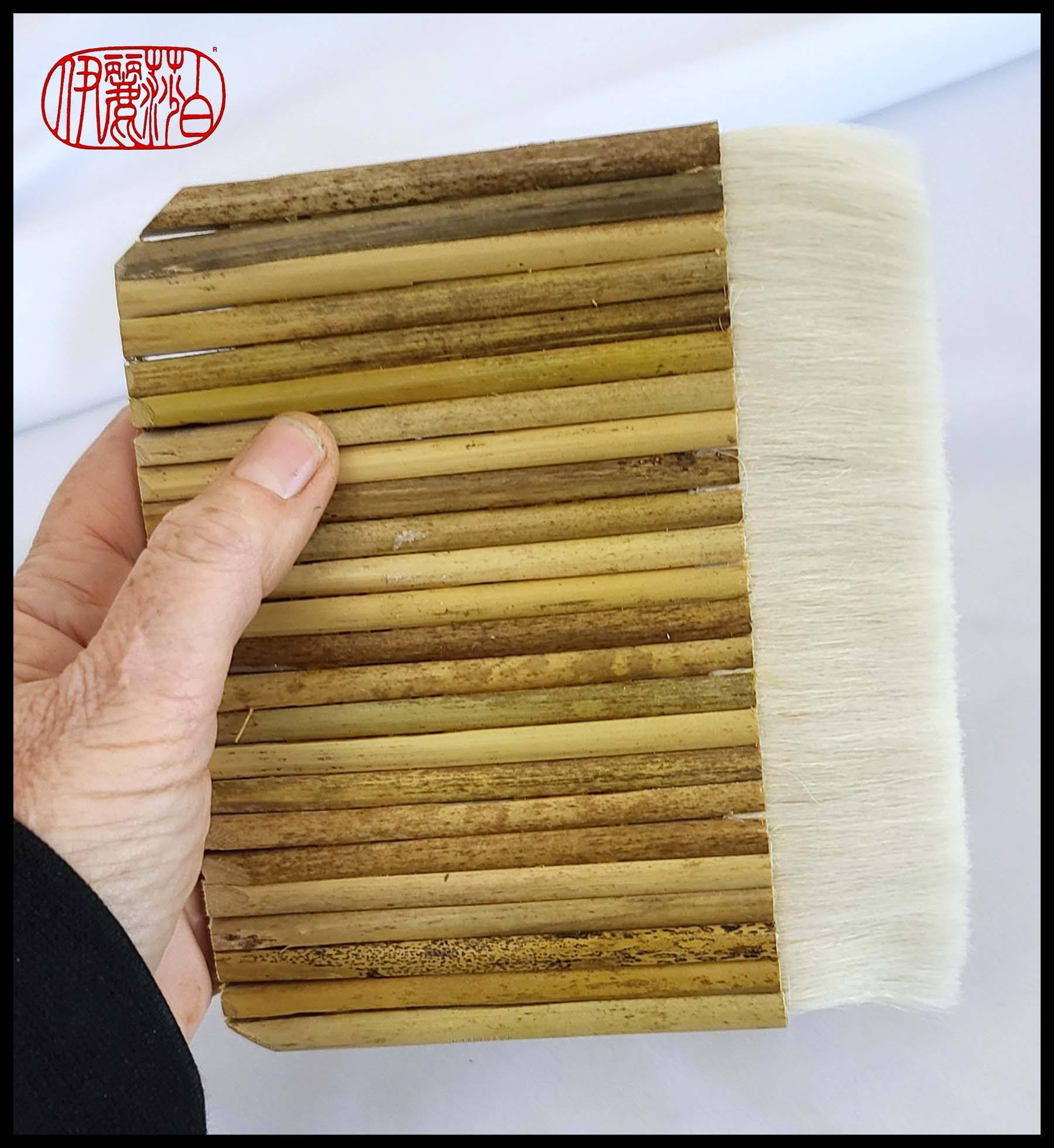 Bamboo Section Hake Brushes 6" Art Supplies Elizabeth Schowachert