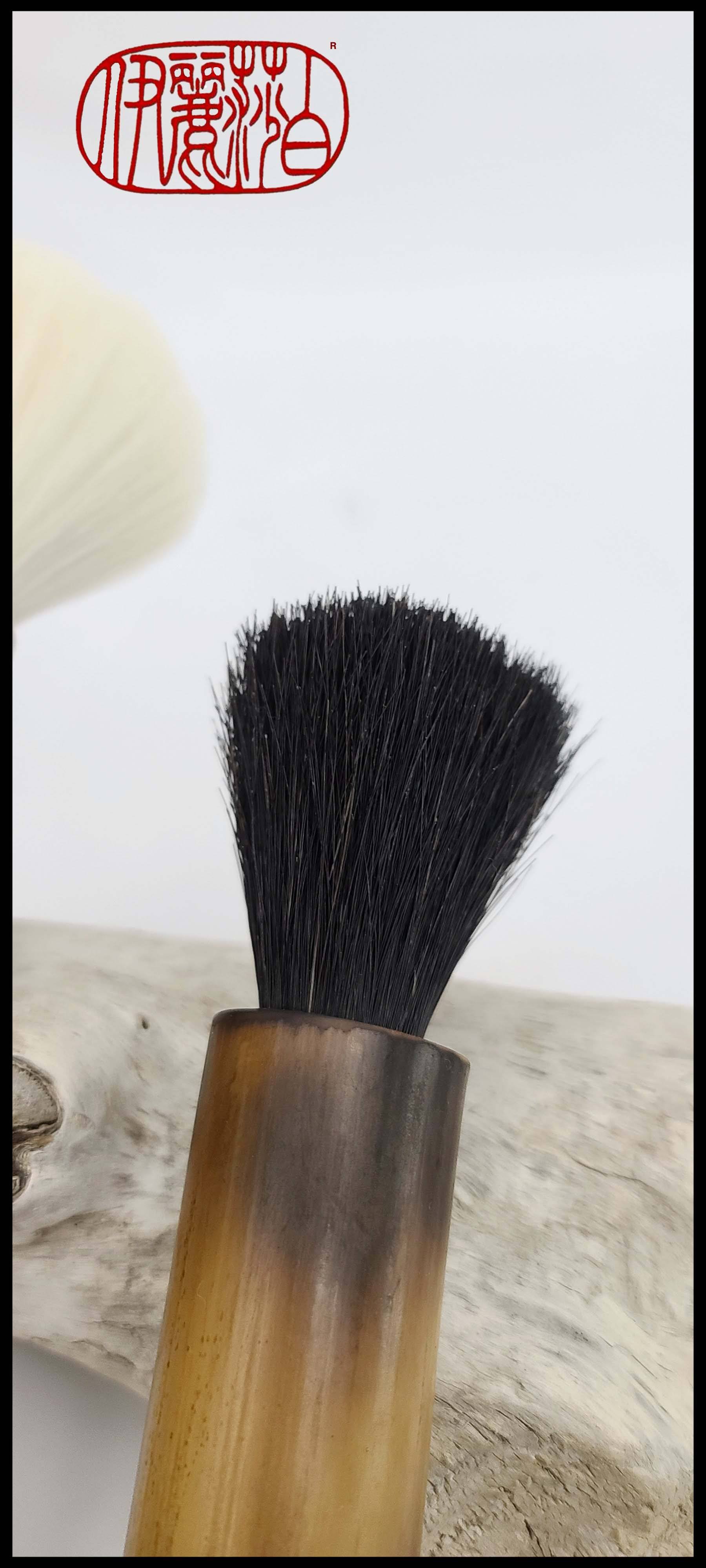 Black Coarse Horsehair Paint Brush Art Supplies Elizabeth Schowachert Art