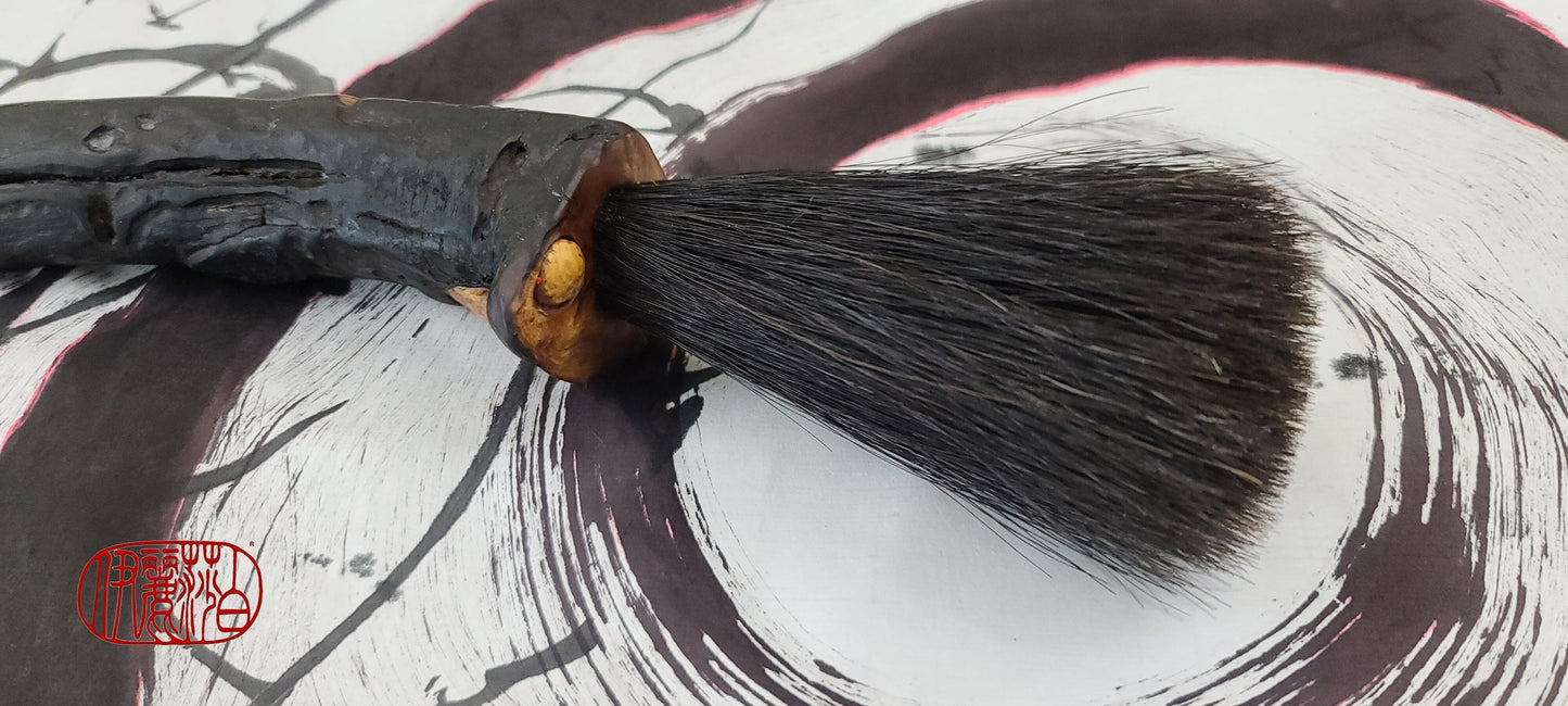 Black Horsehair Sumi-e Paint Brush SB 202 Art Supplies Elizabeth Schowachert Art