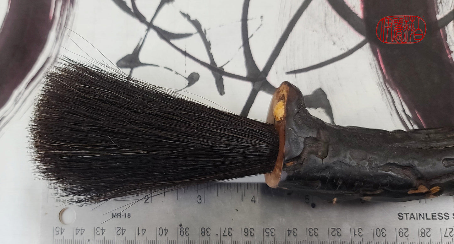 Black Horsehair Sumi-e Paint Brush SB 202 Art Supplies Elizabeth Schowachert Art