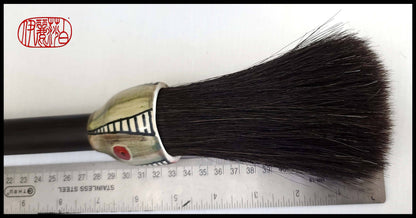Black Horsehair Sumi-e Paint Brush with Ceramic Ferrule #115 Art Supplies Elizabeth Schowachert Art