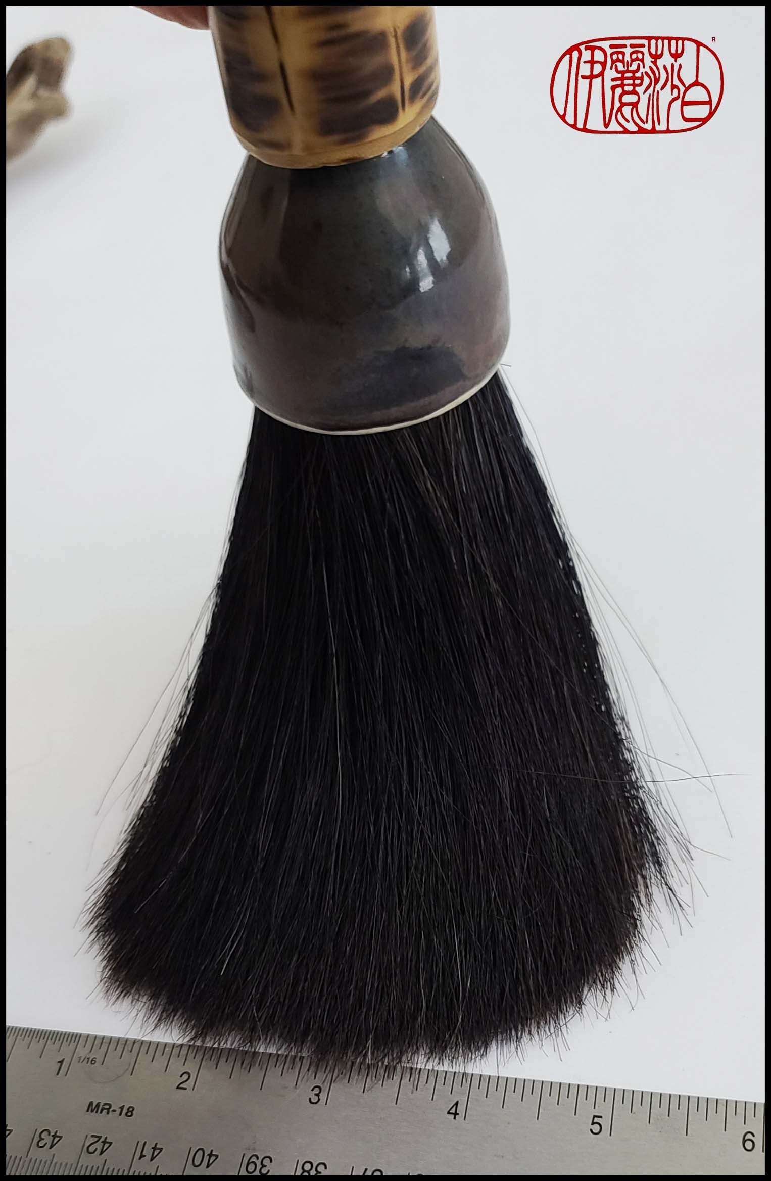 The Marilia Brush - Horse Hair Brush – Elizabeth Schowachert Art