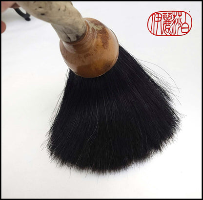 Black Horsehair Sumi-e Paint Brush with Ceramic Ferrule BHS #109 Art Supplies Elizabeth Schowachert Art