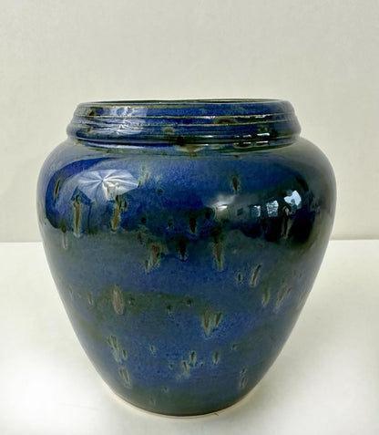 Blue Stoneware Vase Ceramic & Pottery Elizabeth Schowachert Art