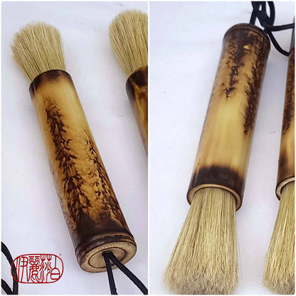 Boar Bristle Brushes - Forest Series Handles Art & Crafting Tool Accessories Elizabeth Schowachert Art
