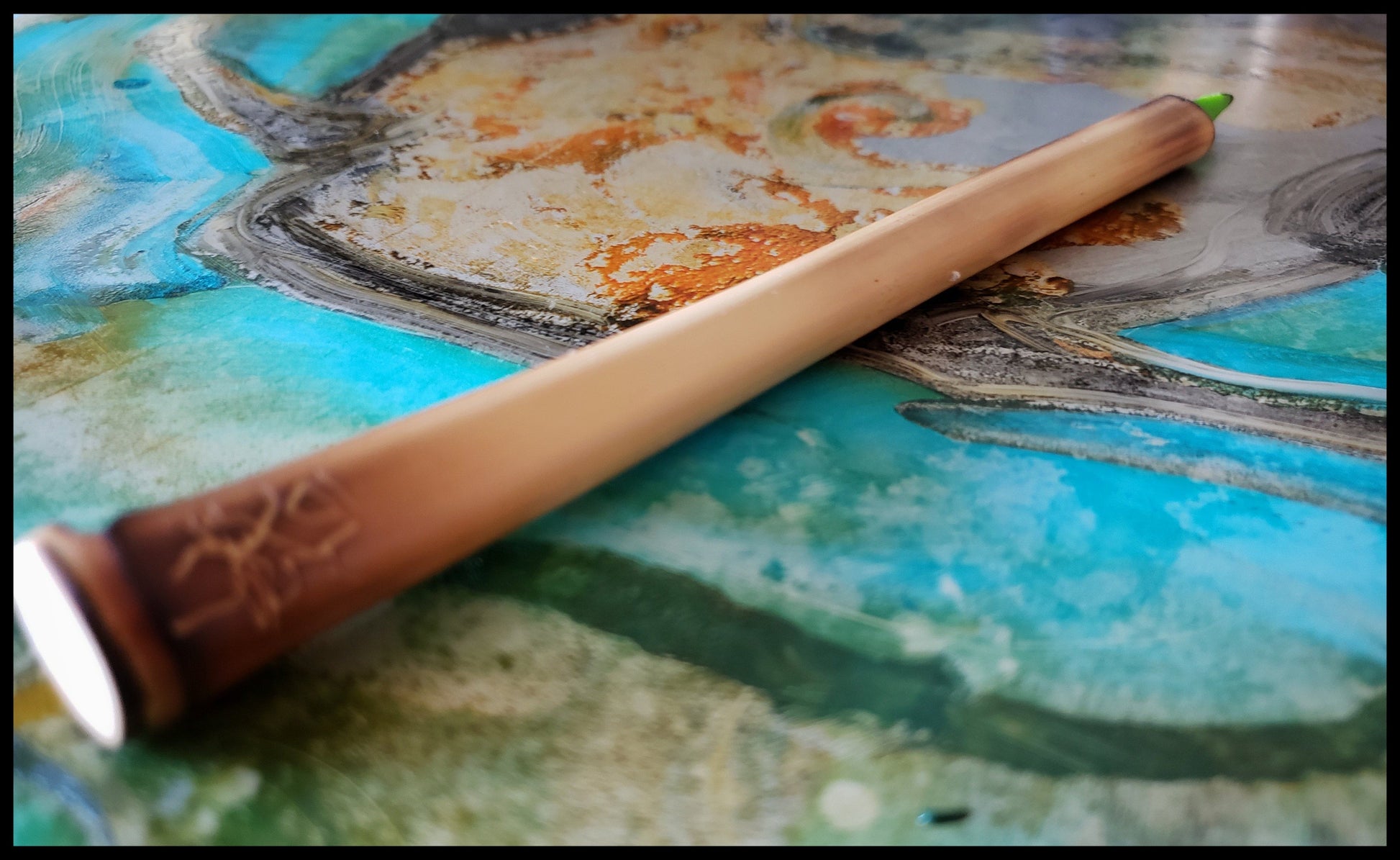 Silicone Paint Brush With Bamboo Handle SBHB #3 – Elizabeth Schowachert Art