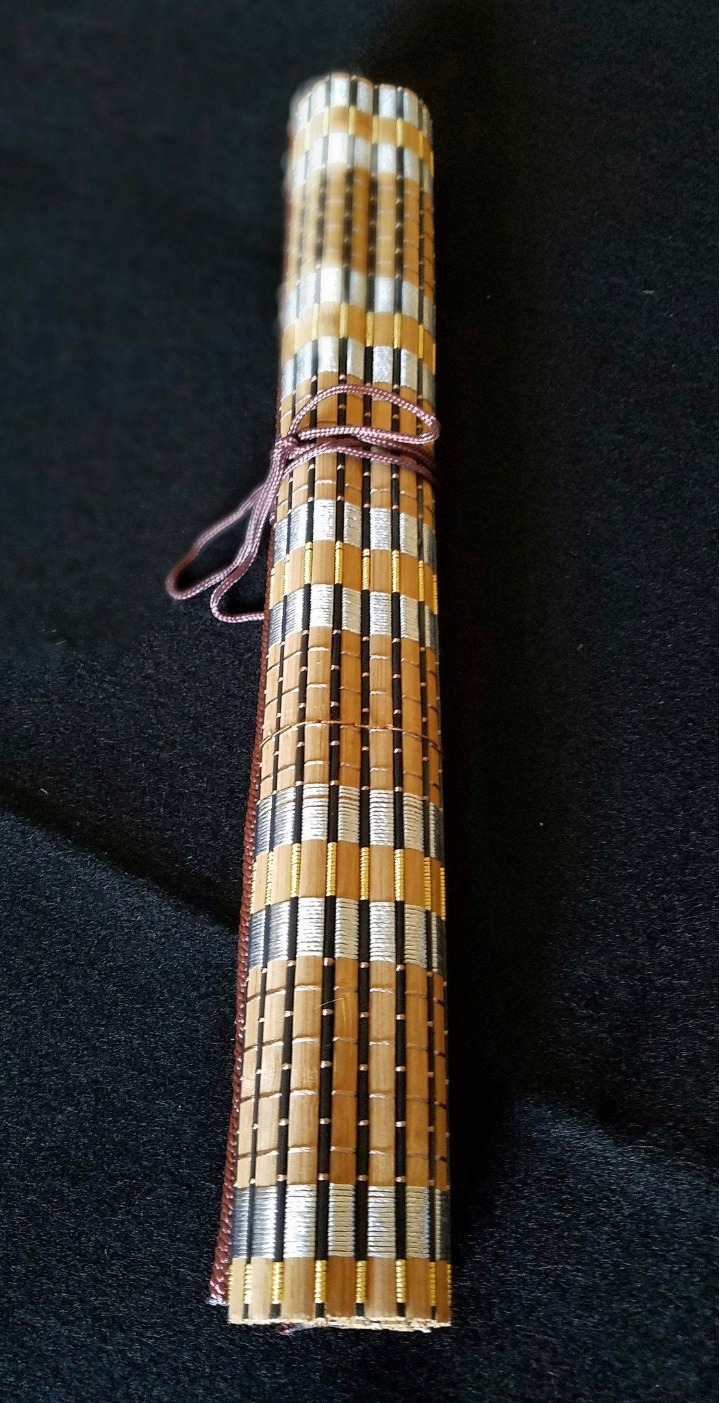 Brush Holder | Bamboo Roll-Up 16 X 13 or 13 X 11 - Elizabeth Schowachert Art