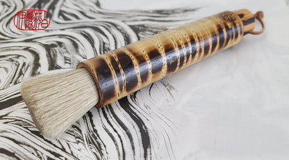 Coarse Blunt Horsehair Paintbrush With Bamboo Handle Paintbrush Elizabeth Schowachert Art