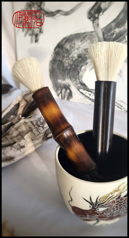 Coarse, Stiff Horsehair Brushes with Bamboo Handles Art & Crafting Tools Elizabeth Schowachert Art