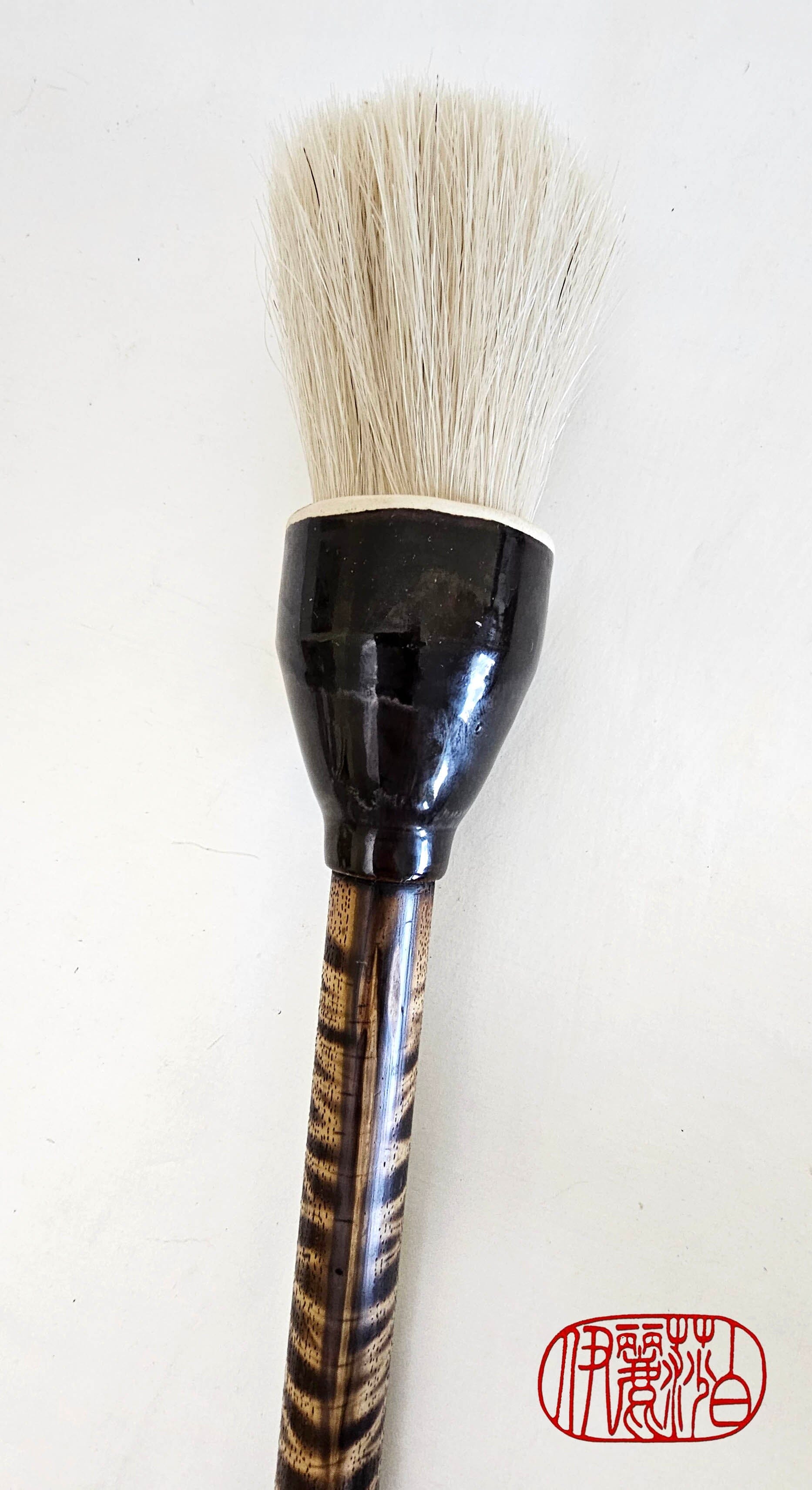 Coarse White Horsehair Paint Brush With Bamboo Handle – Elizabeth