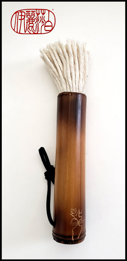 Cotton Fiber Brush With Bamboo Handle - Elizabeth Schowachert Art