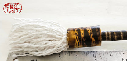 Cotton Fiber Paint Brush with Natural Driftwood Handle Paint brush Elizabeth Schowachert Art