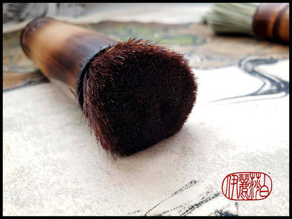 Course, Stiff Horsehair Brush with Bamboo Handle Art Supplies Elizabeth Schowachert Art