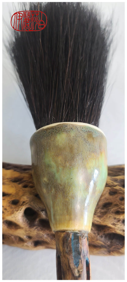 Dragon Sumi-e Paintbrush with Ceramic Ferrule #220 Art Supplies Elizabeth Schowachert Art
