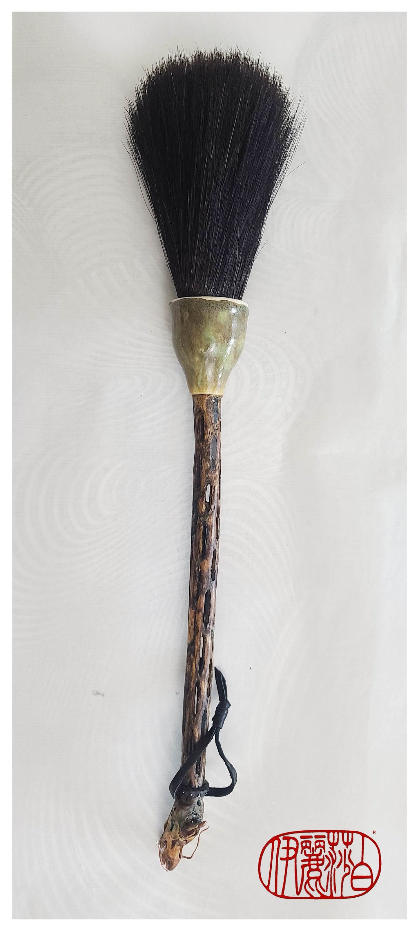 Dragon Sumi-e Paintbrush with Ceramic Ferrule #220 Art Supplies Elizabeth Schowachert Art