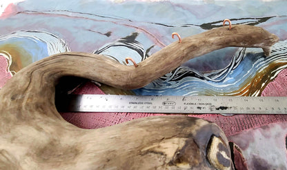 Driftwood Brush Holder and 3 Brushes Paintbrushes Elizabeth Schowachert Art