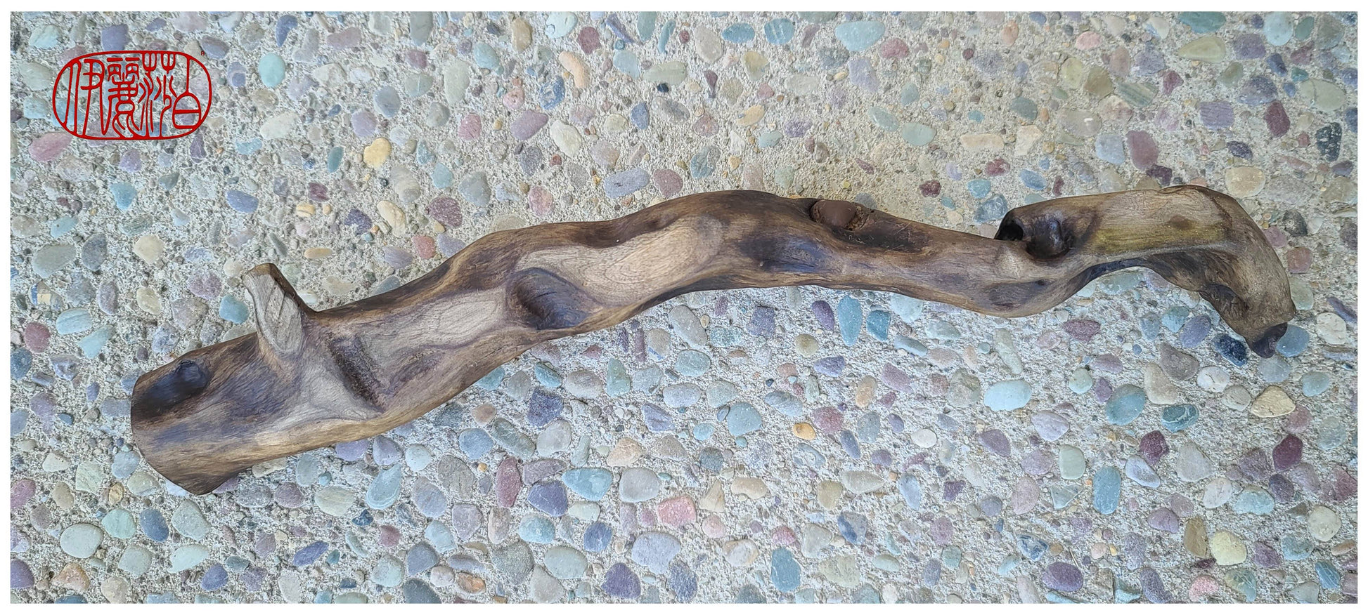 Repose-pinceaux en bois flotté BR #121 – Elizabeth Schowachert Art