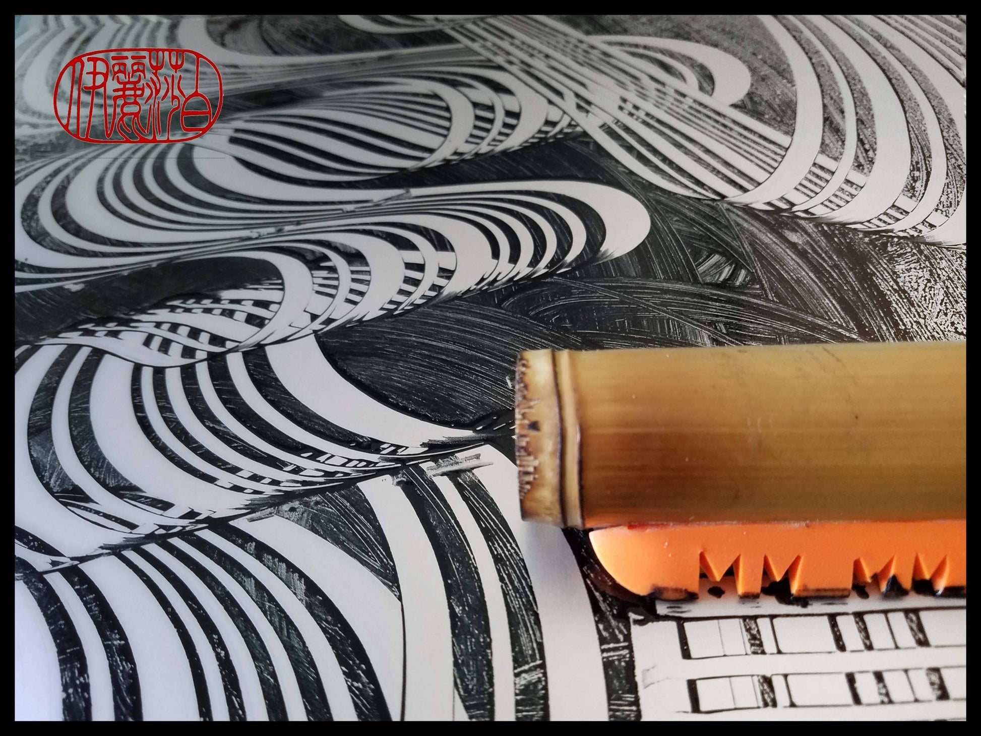 ESA Silicone Blade Mark Making Tool For Encaustic Hot Box - Elizabeth Schowachert Art