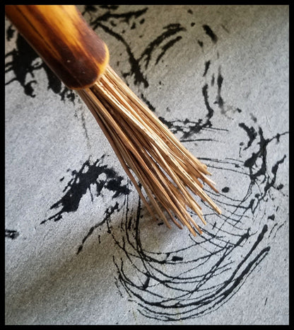 Fiber Paint Brush with Bamboo Handle - Elizabeth Schowachert Art