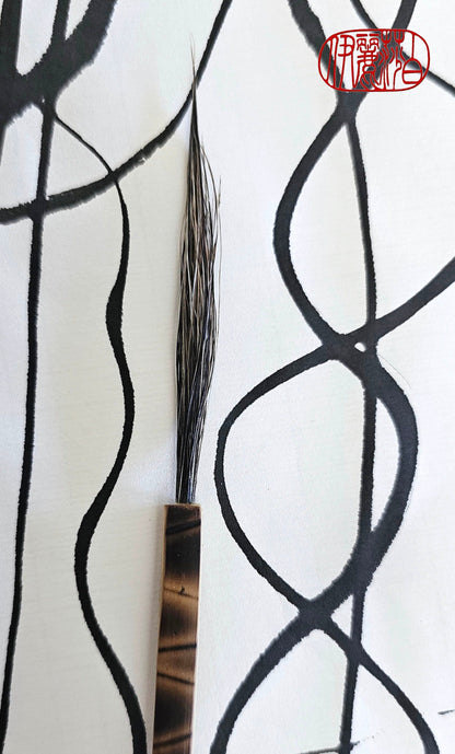 Fine Point Paint Brush With 3" Long Pointed Bristle Sable Paintbrush Elizabeth Schowachert Art