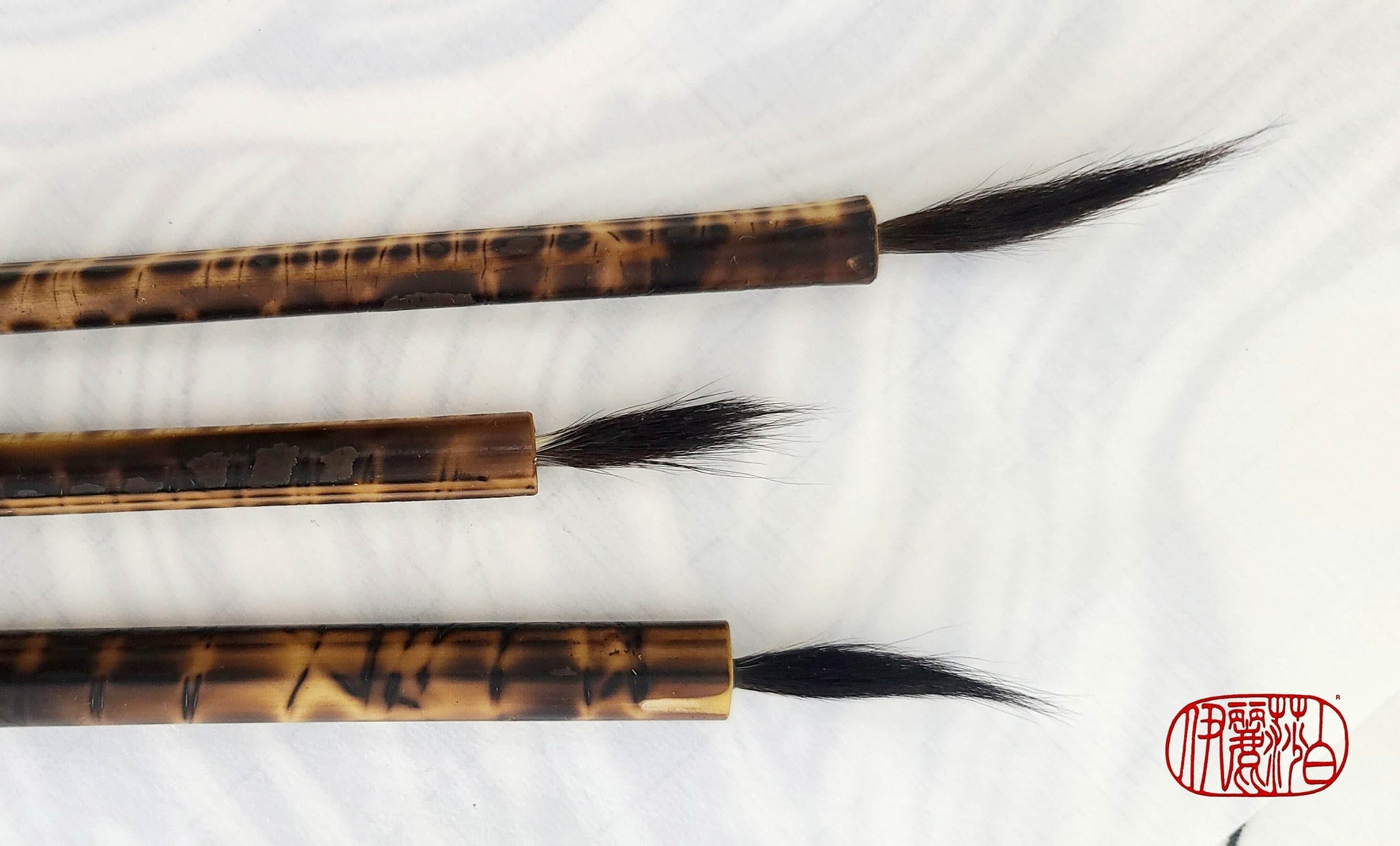 Fine Point Paintbrushes with Bamboo Handles Fine Point Paint brush Elizabeth Schowachert Art