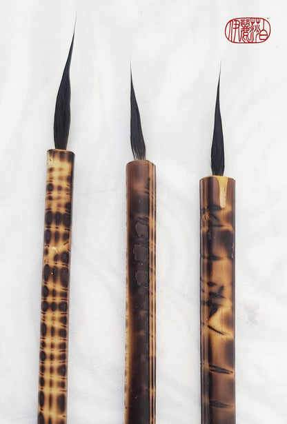 Fine Point Paintbrushes with Bamboo Handles Fine Point Paint brush Elizabeth Schowachert Art