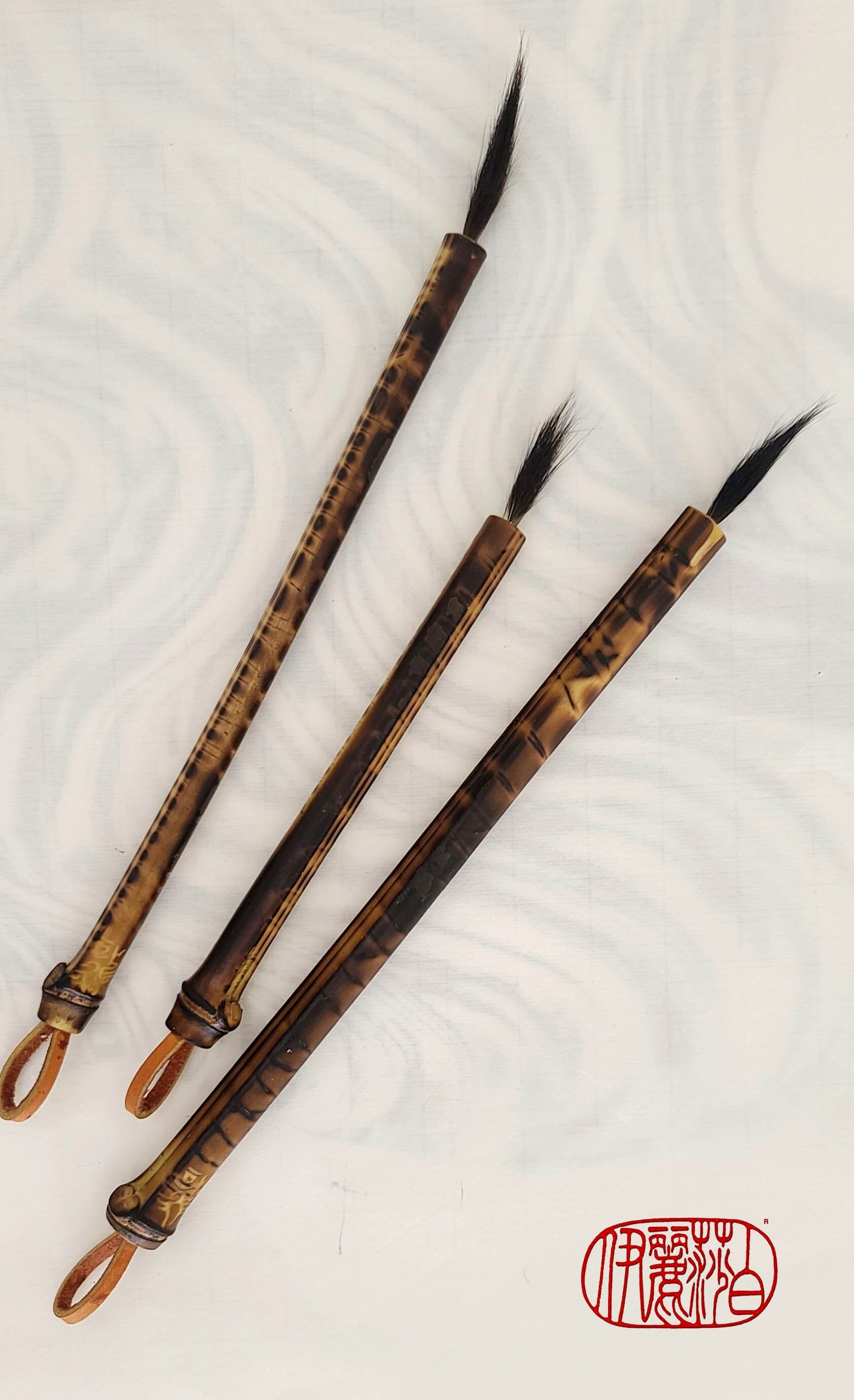 Fine Point Paintbrushes with Bamboo Handles Fine Point Paint brush Elizabeth Schowachert Art